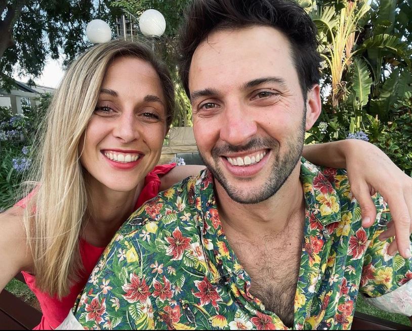 Hayley Leake with her fiance Jimmy Meegan