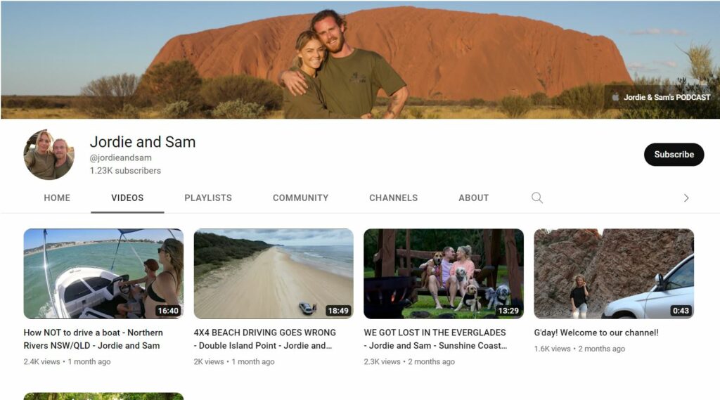 Jordie Hansen's YouTube channel