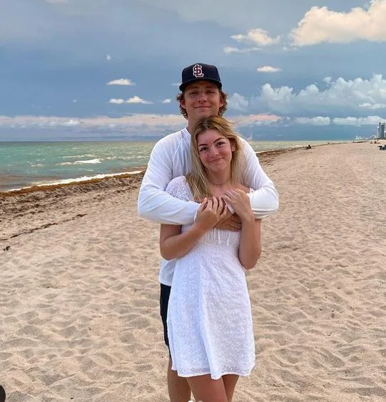 Lauren Enslow with her boyfriend Lucas Olsen