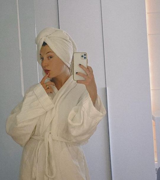 Lily loves to take mirror selfies