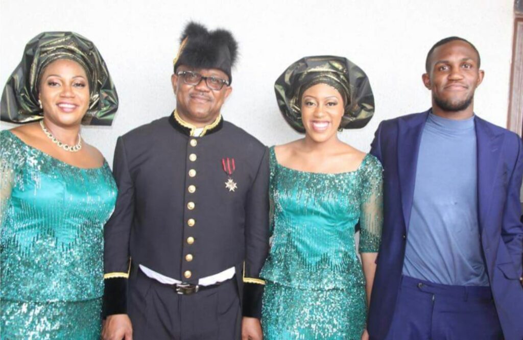 Margaret Obi with her husband Peter Obi and kids Gregory and Gabriella