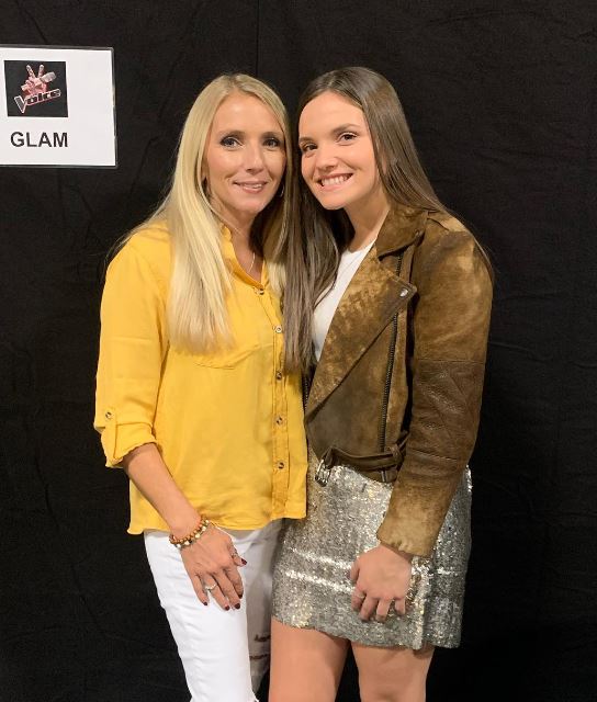 Megan Danielle with her mother