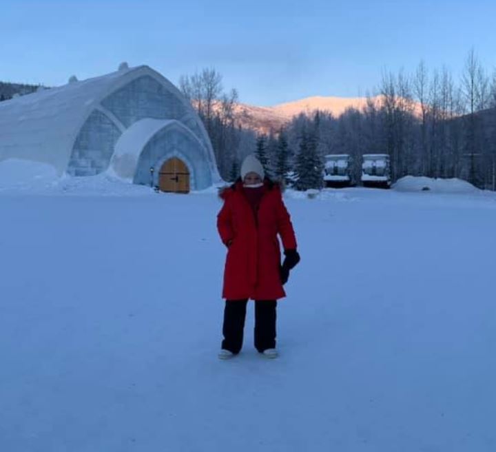 Melanie Pai likes to visits icy places