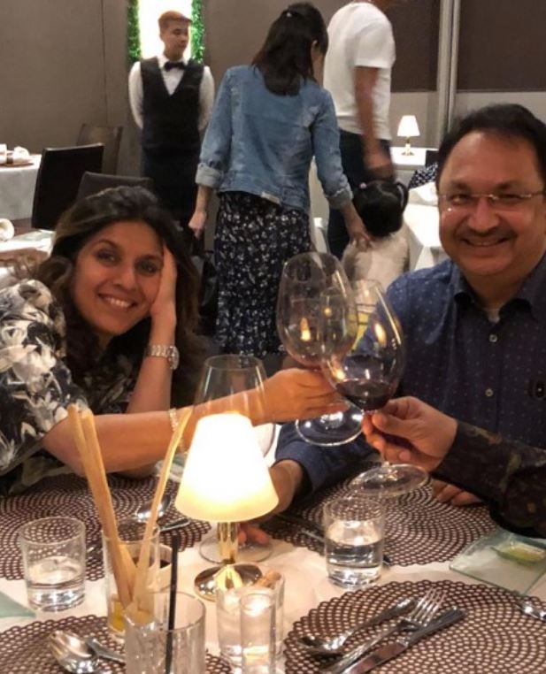 Vikram Kirloskar and his wife Geetanjali