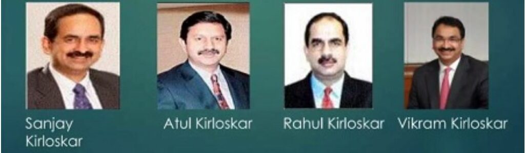 Vikram Kirloskar was the fourth generation of Kirloskar family