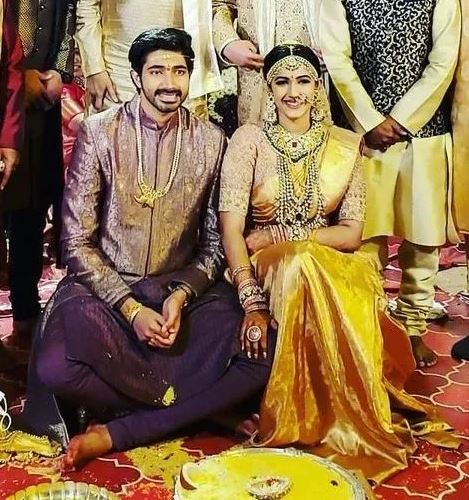 Chaitanya Jonnalagadda and his wife Niharika Konidela's wedding image