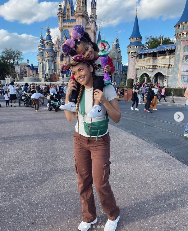 KK Dixon and her daughter Kaari J. Morant at Disney Land