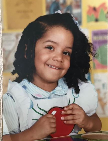 Llarisa Abreu's childhood image