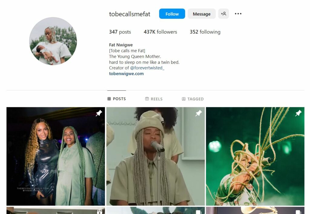 Martica Ivory Rogers' Instagram profile