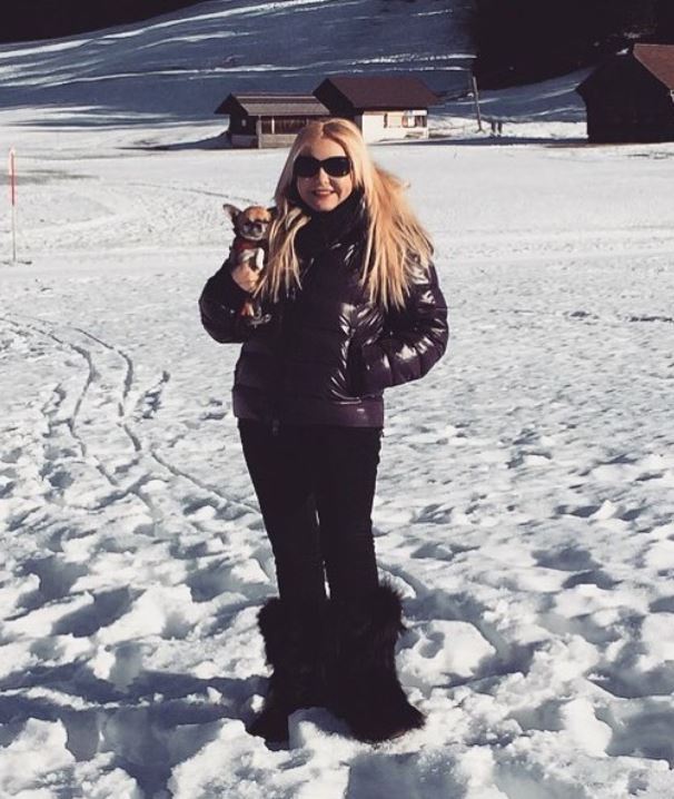 Monika Bacardi likes to went to icy areas