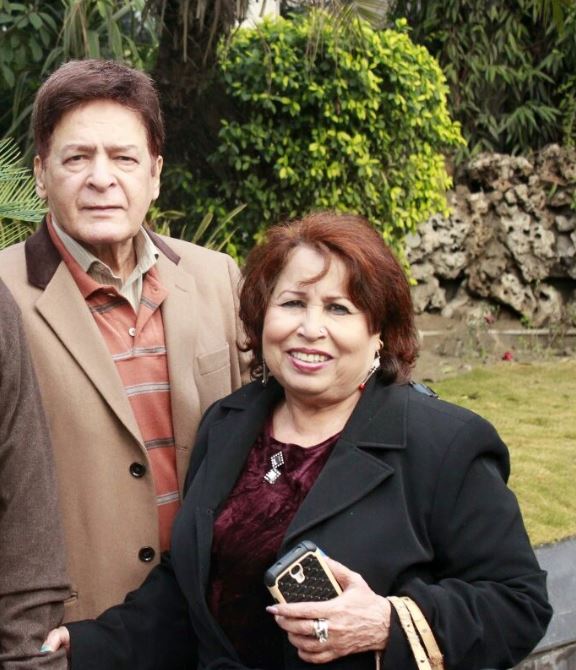 Naheed Qavi and her husband Qavi Khan