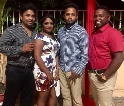 Nandita Kumar with her brothers