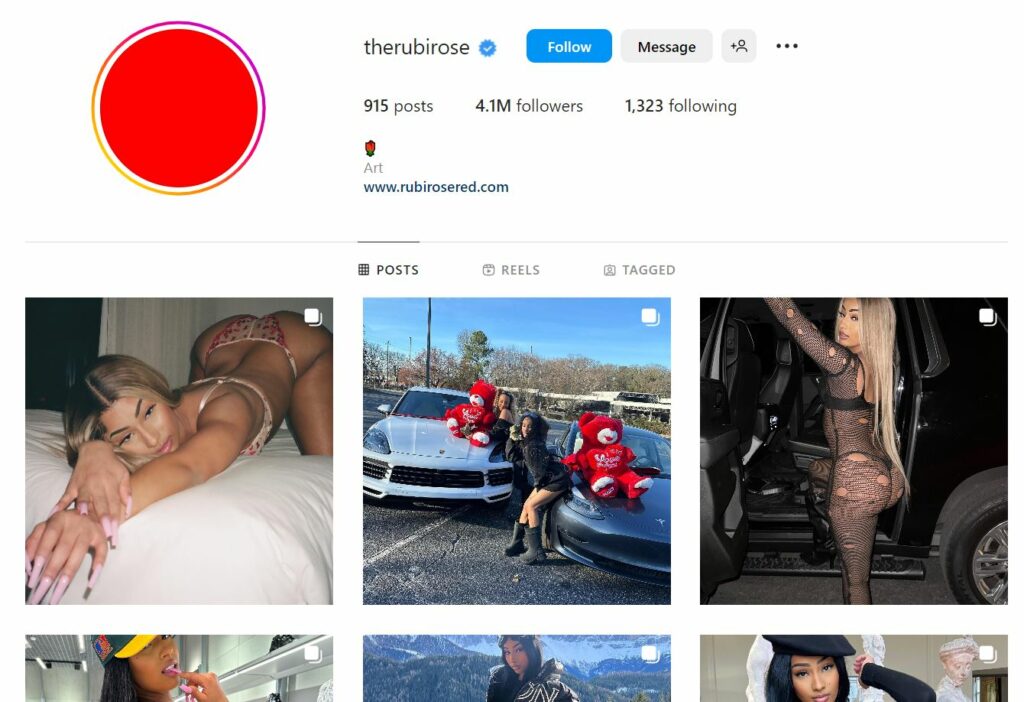 Rubi Rose's Instagram profile