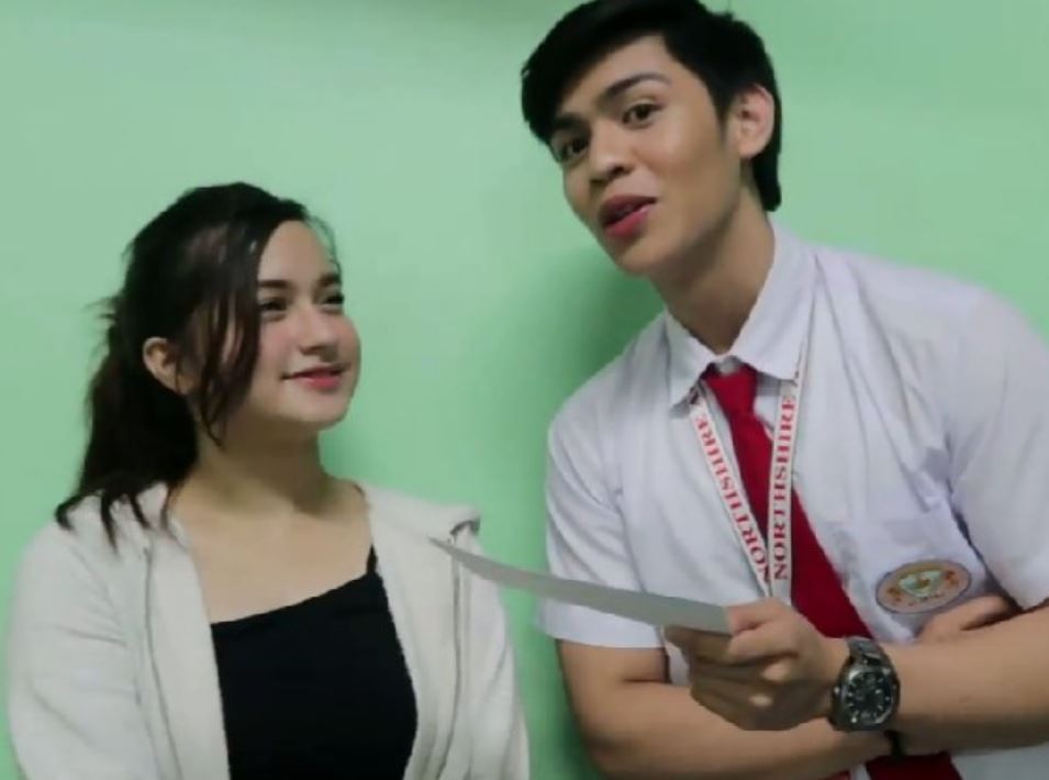 Vince Crisostomo with his crush Jillian Ward
