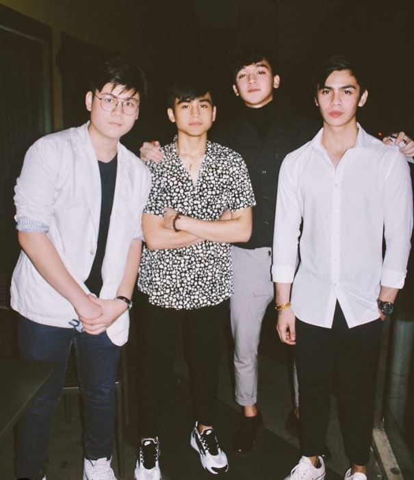 Vince Crisostomo with his friends