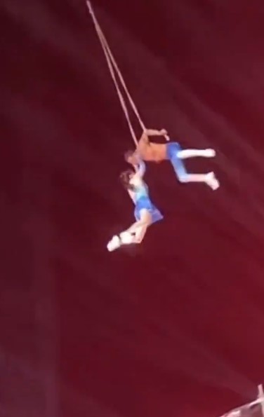 37-year-old Chinese acrobat, Sun Moumou, fell to her death in front of the audience