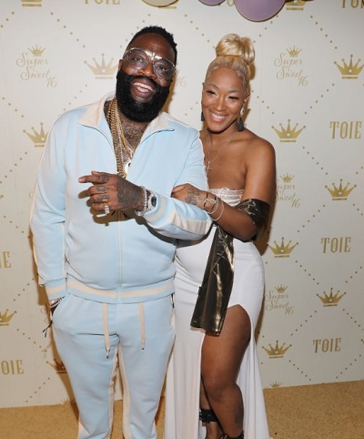 Briana Camille with her ex boyfriend Rick Ross