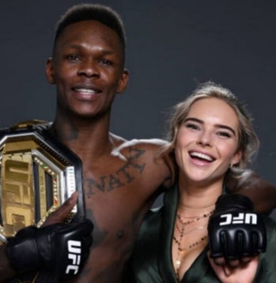 Charlotte Powdrell 's relationship with Israel Adesanya