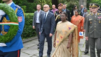 Indian President Droupadi Murmu Visits Serbia’s Memorial of the Unknown Warrior and Signs Key Agreements