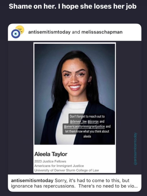 Aleela Taylor Faces Backlash for Tearing Down Posters of Israeli Hostages