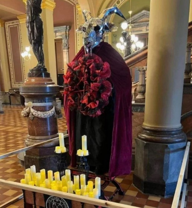 Christian Activist Michael Cassidy Tore Down a Satanic Shrine at the Statehouse