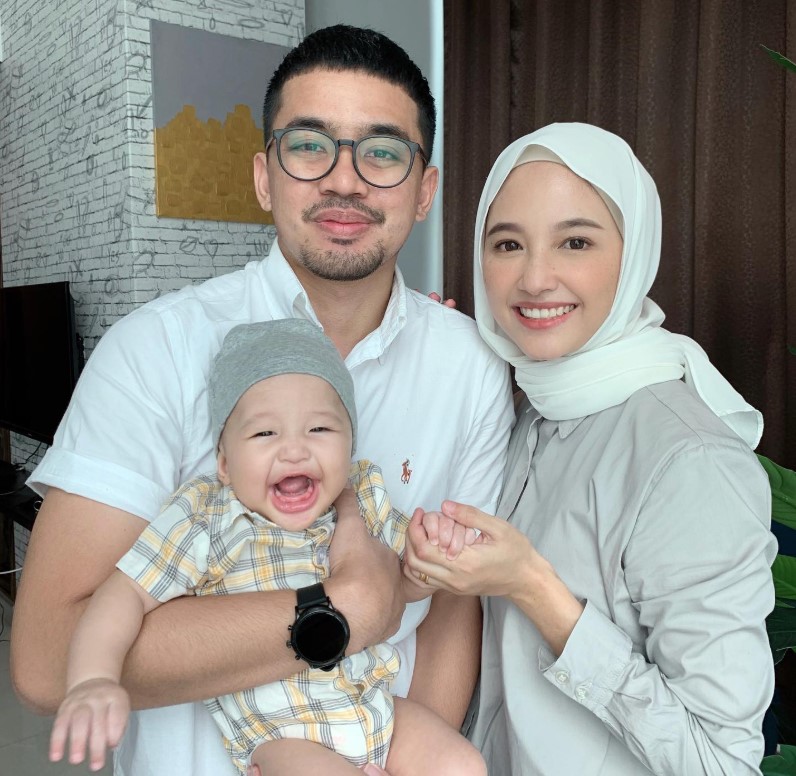 Jannah Kissmi with her husband and son