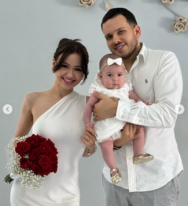 Kellyn Ramos with her husband and daughter
