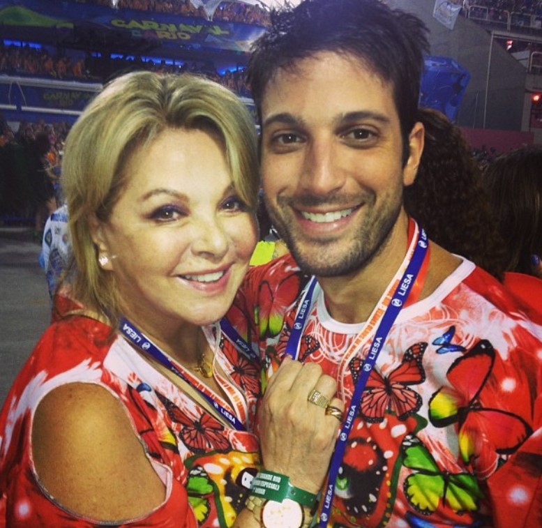 Marco Antonio Gimenez with his mom