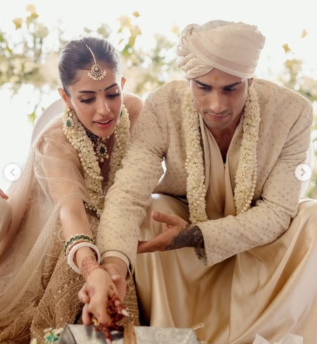Priya Banerjee with her husband Prateik Babbar