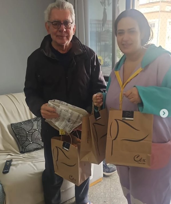 Daniela Catuta with her dad