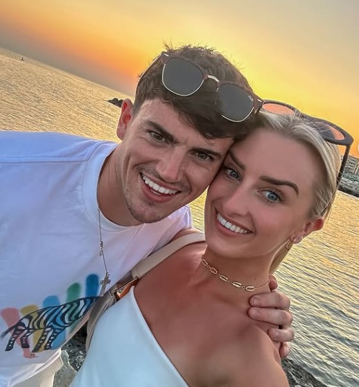 Nathalie Lennon with her boyfriend