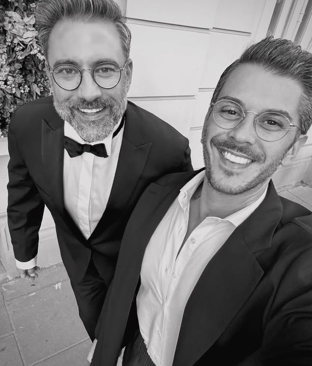 Piotr Czaykowski with his partner Christian Daccache
