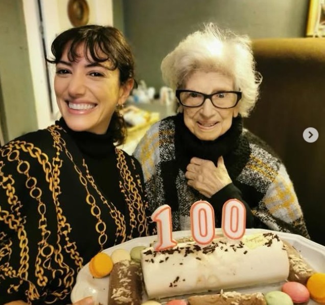 Vanessa Guide with her grandmother