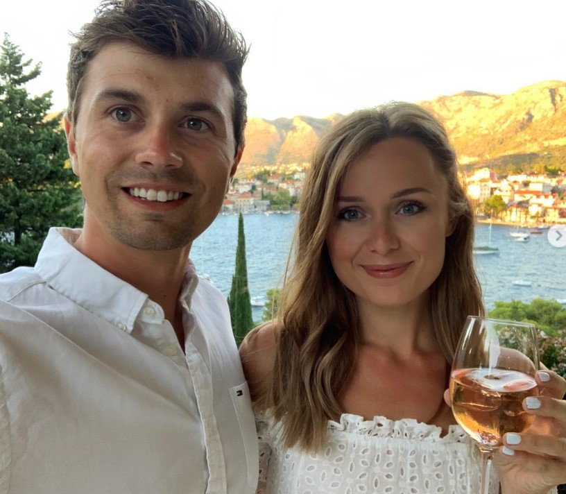 Conrad Empson with his girlfriend Hannah Roberts