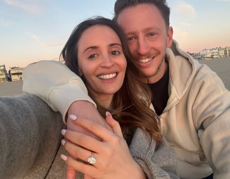 Kaitlyn Herman with her partner