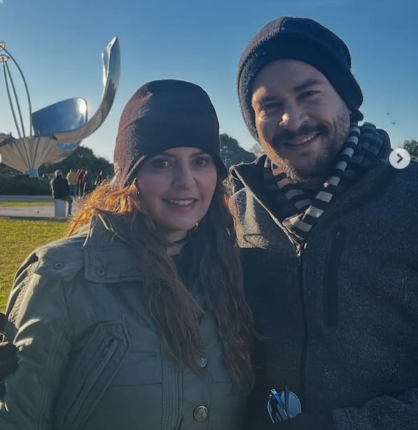 Liliana Gonzalez with her husband