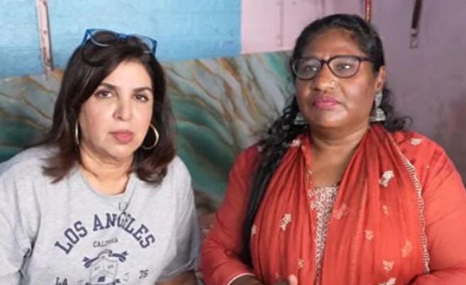 Shahida Ansari with Farah Khan