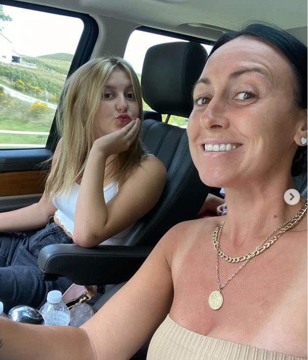 Allie Rebelo with her mom