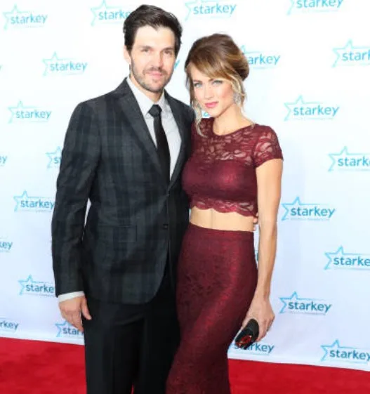 Amber Seyer with her husband Barry Zito