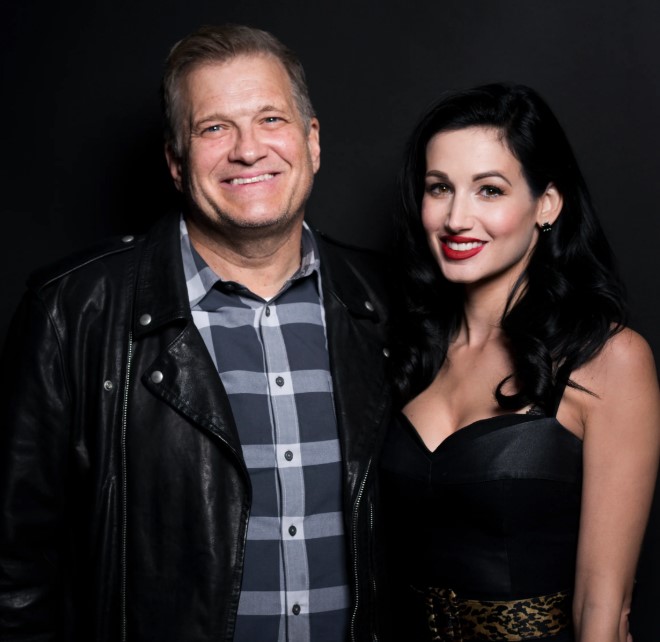 Amie Harwick with Drew Carey