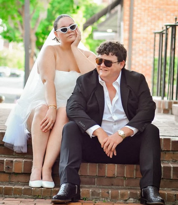 Caleb Emery with his wife