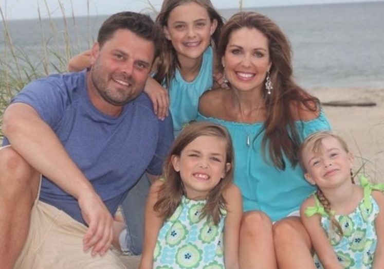 Christi Paul with her husband and kids