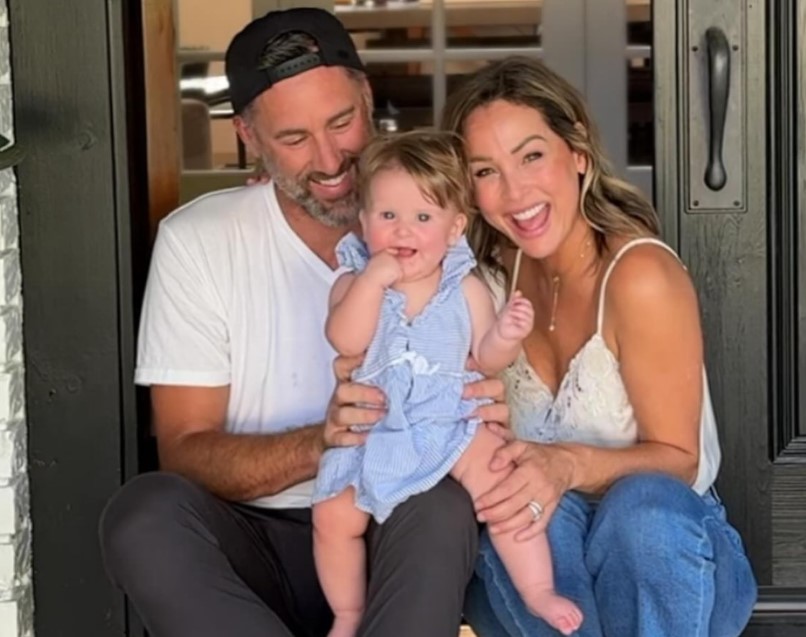Clare Crawley with her husband and daughter