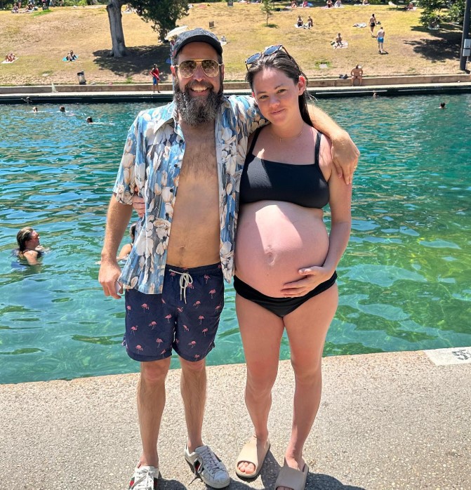 Erin Trussell with her husband