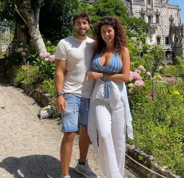 Fabiana Pastorino with her boyfriend