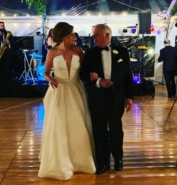 Kristen Holmes with her dad