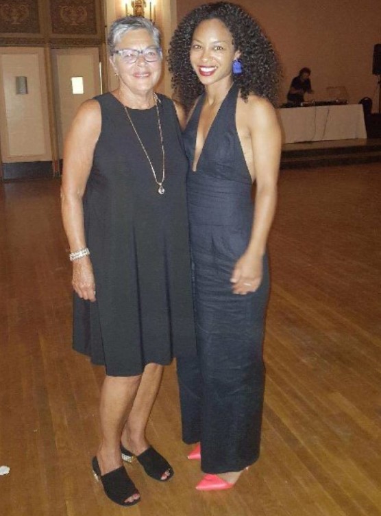 Mara Gay with her mother
