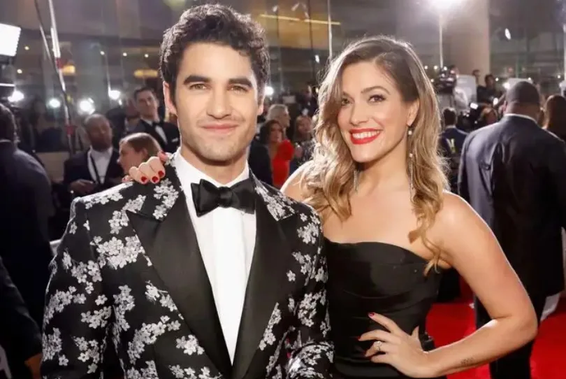 Mia Swier with her husband