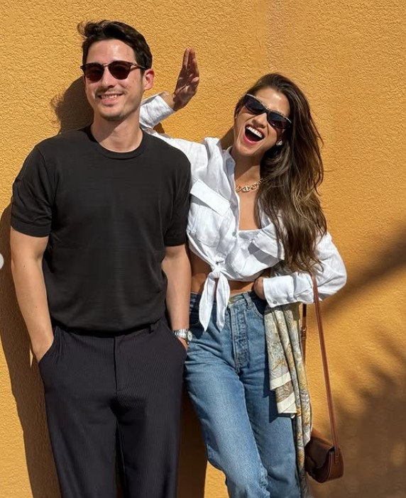 Millane Fernandez with her brother