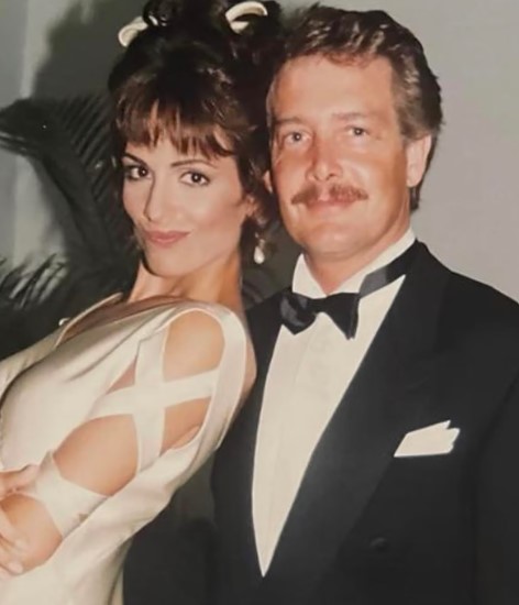 Daniela Cardone with her ex-husband Rolando Pisanú